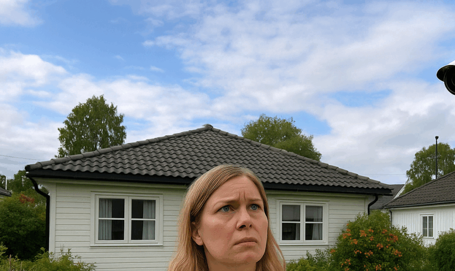 Naboen har satt opp kamera – og peker det rett mot vår hage